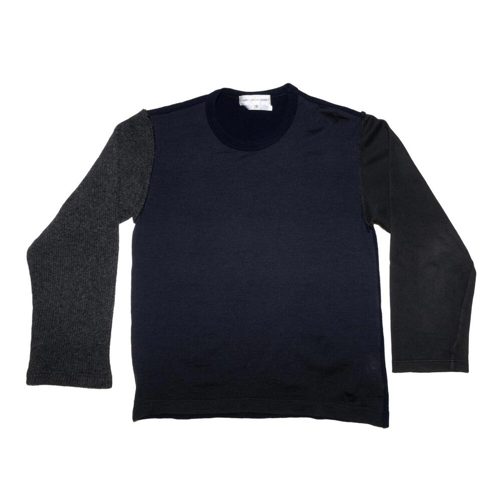 Comme Des Garcons Shirt Multi Material Long Sleeve Shirt